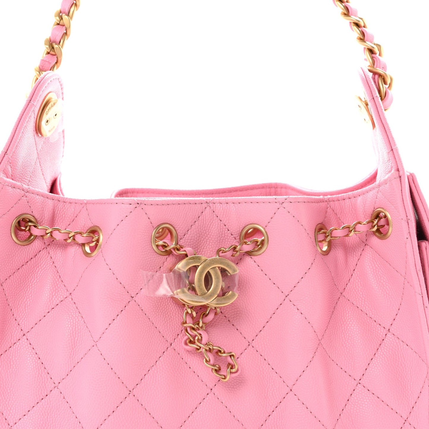 Caviar Quilted Mini Chanel 25 Handbag Pink