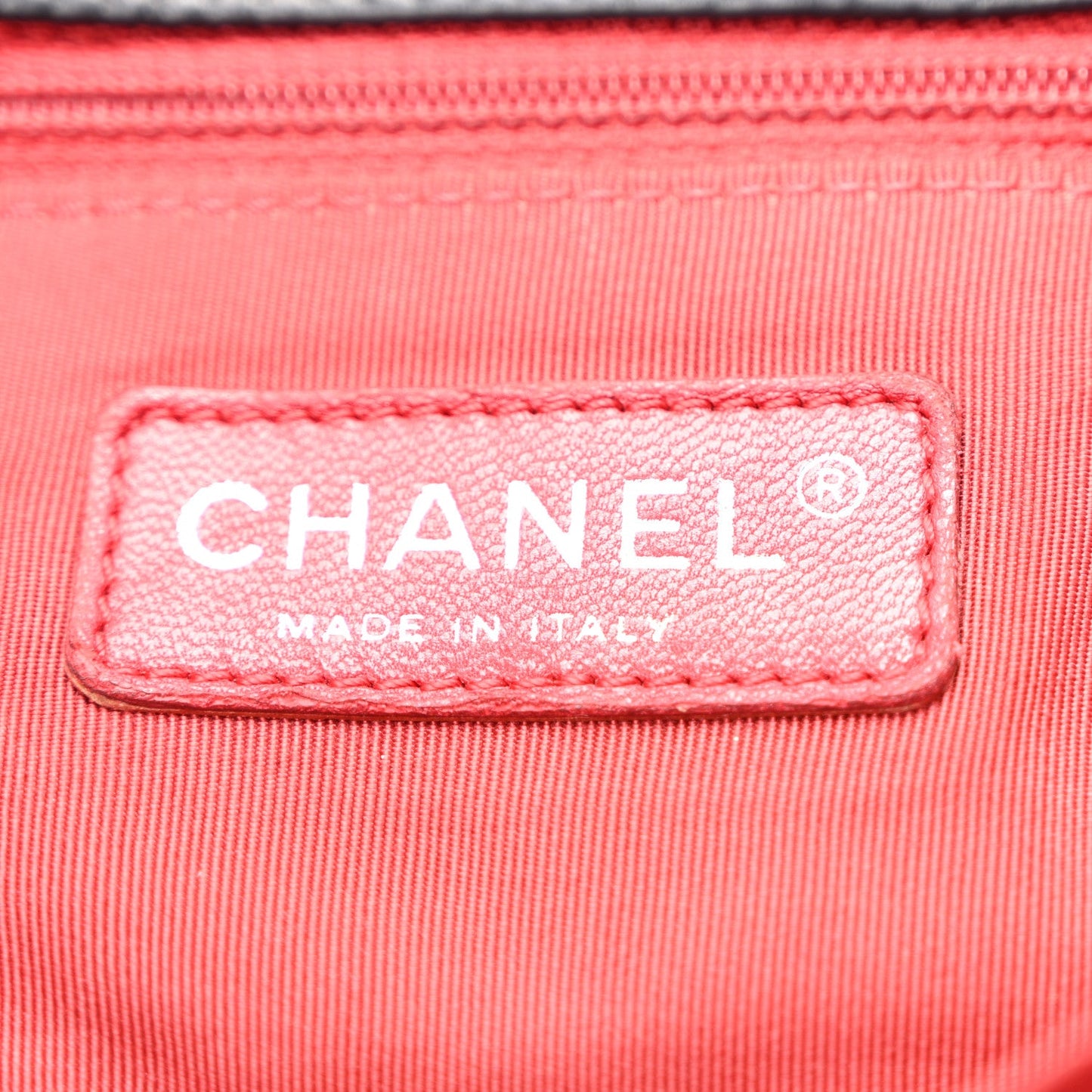 Calfskin Ultra Stitch Oversize Flap Black