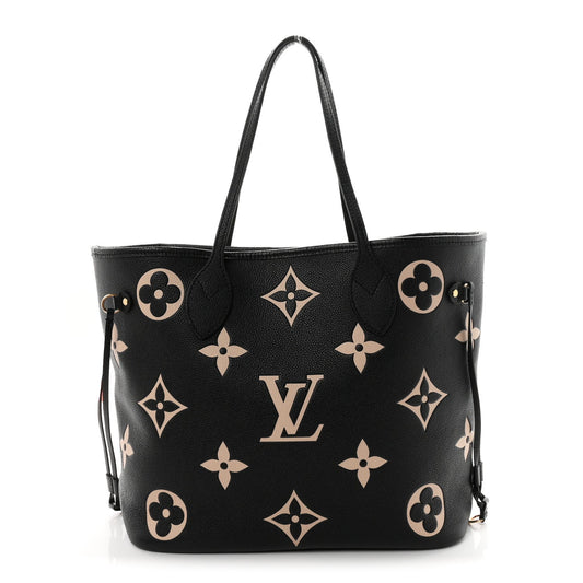 Empreinte Monogram Giant Neverfull MM Black Beige