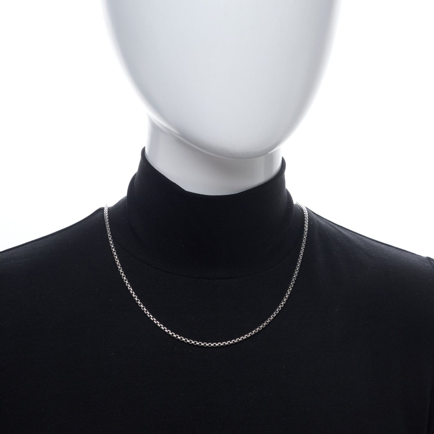 Sterling Silver 2.7mm Box Chain Necklace 20"