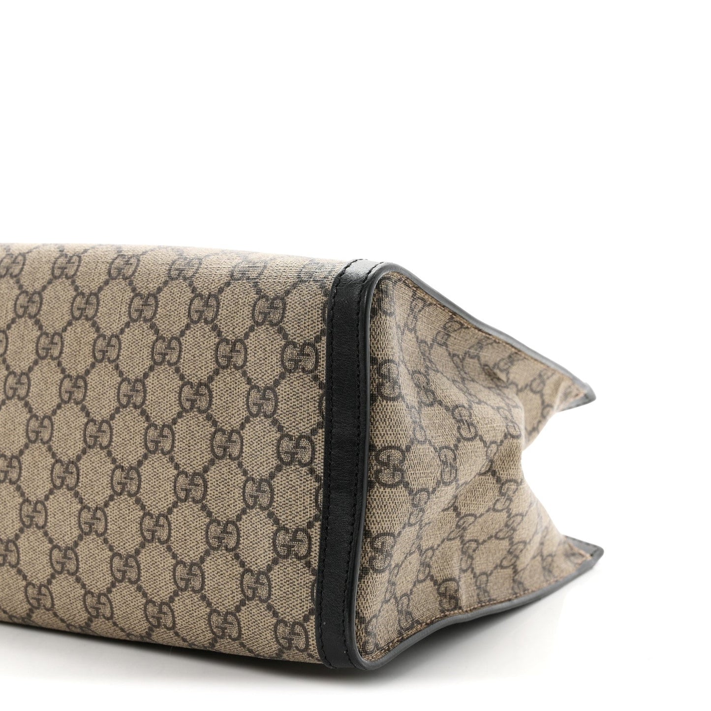 GG Supreme Monogram Medium Padlock Tote Black