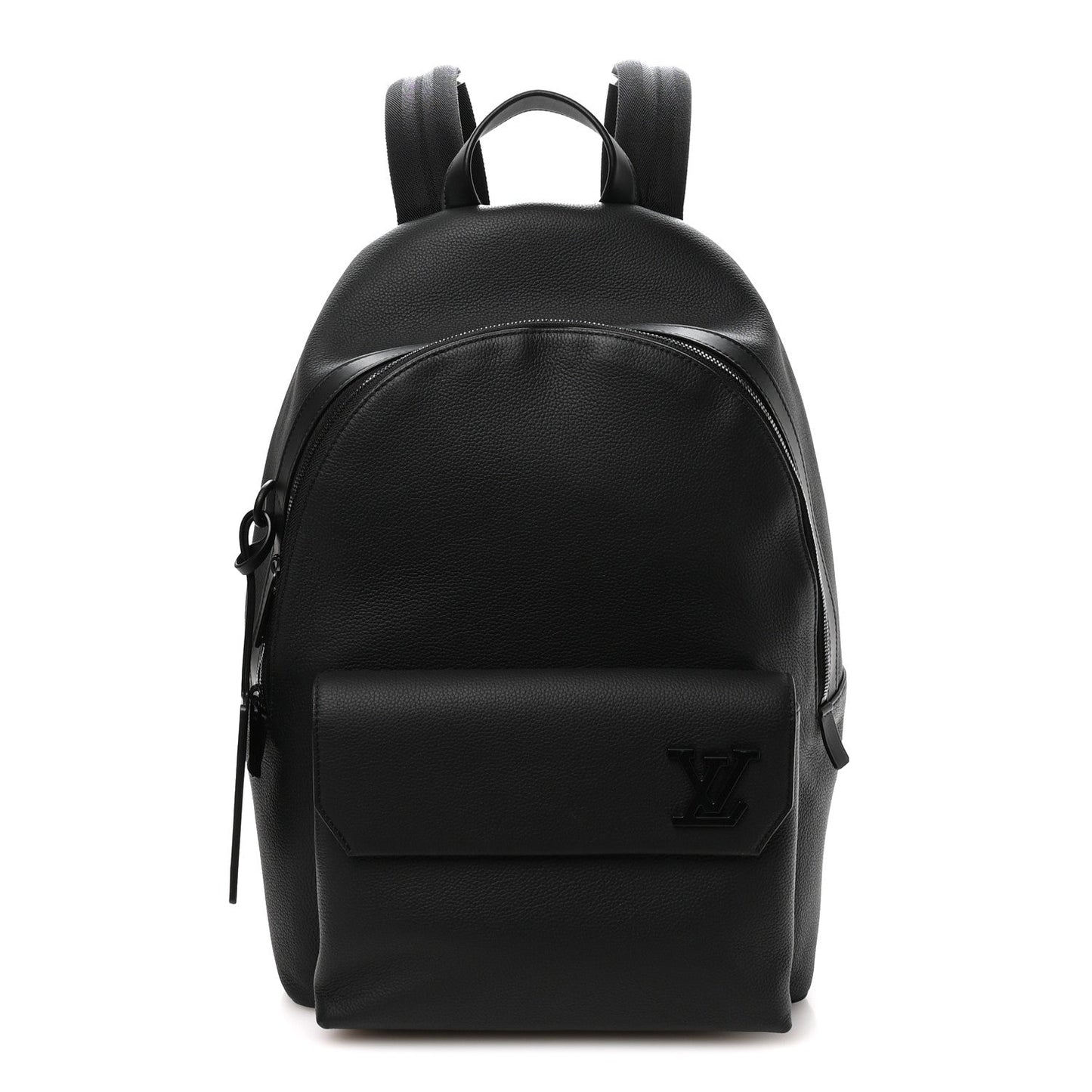 Grained Calfskin Aerogram Takeoff Backpack Black