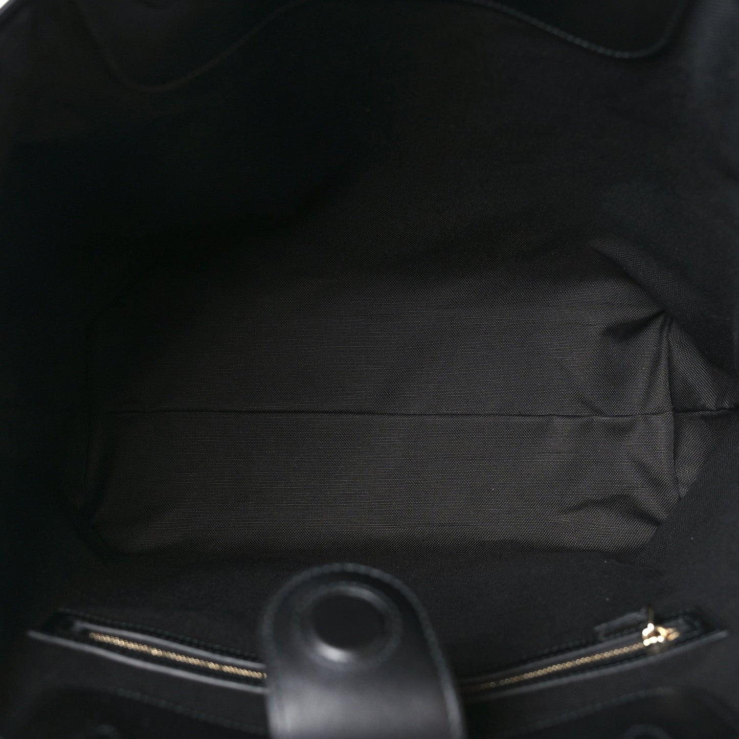 GG Calfskin Embossed Emblem Large Tote Bag Black