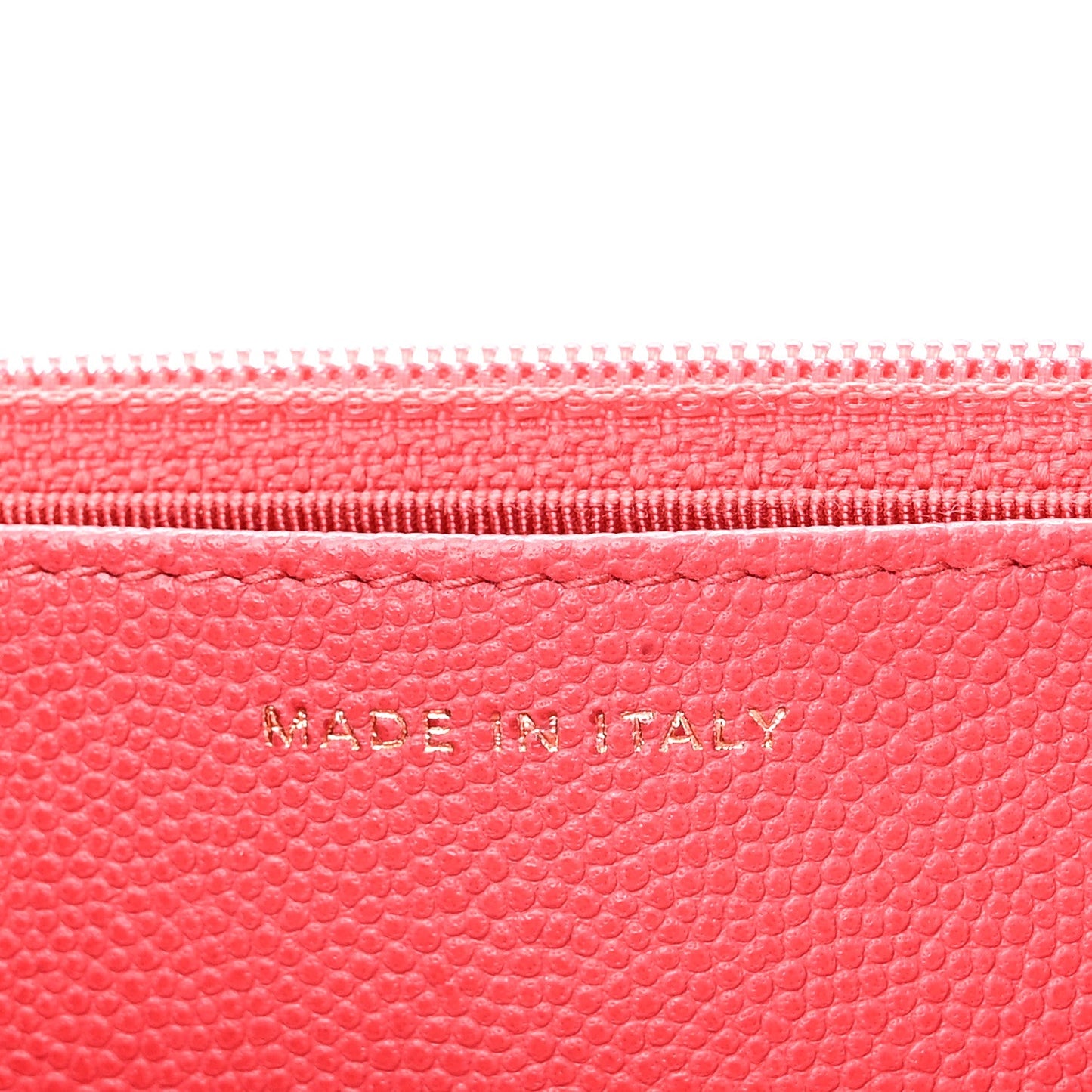 Caviar Quilted Wallet on Chain WOC Pink