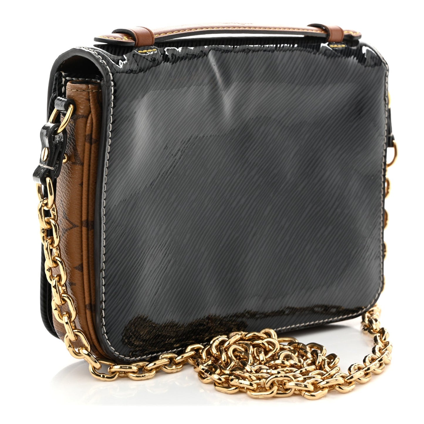 Shiny Epi Monogram Pochette Metis Mini Marine
