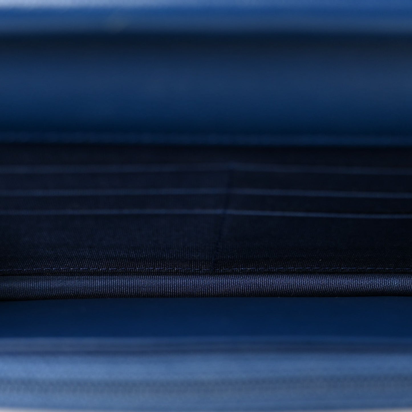 Caviar Quilted Boy Wallet On Chain WOC Dark Blue