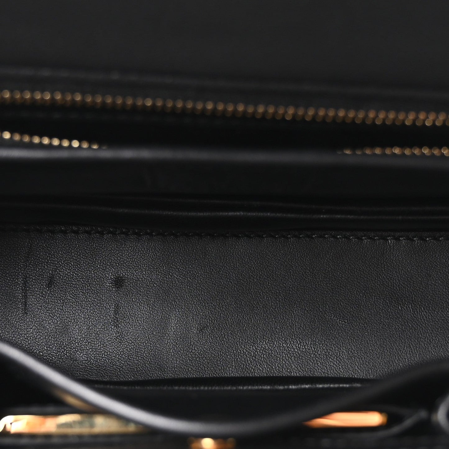 Shiny Polished Calfskin Medium Bamboo Diva Black