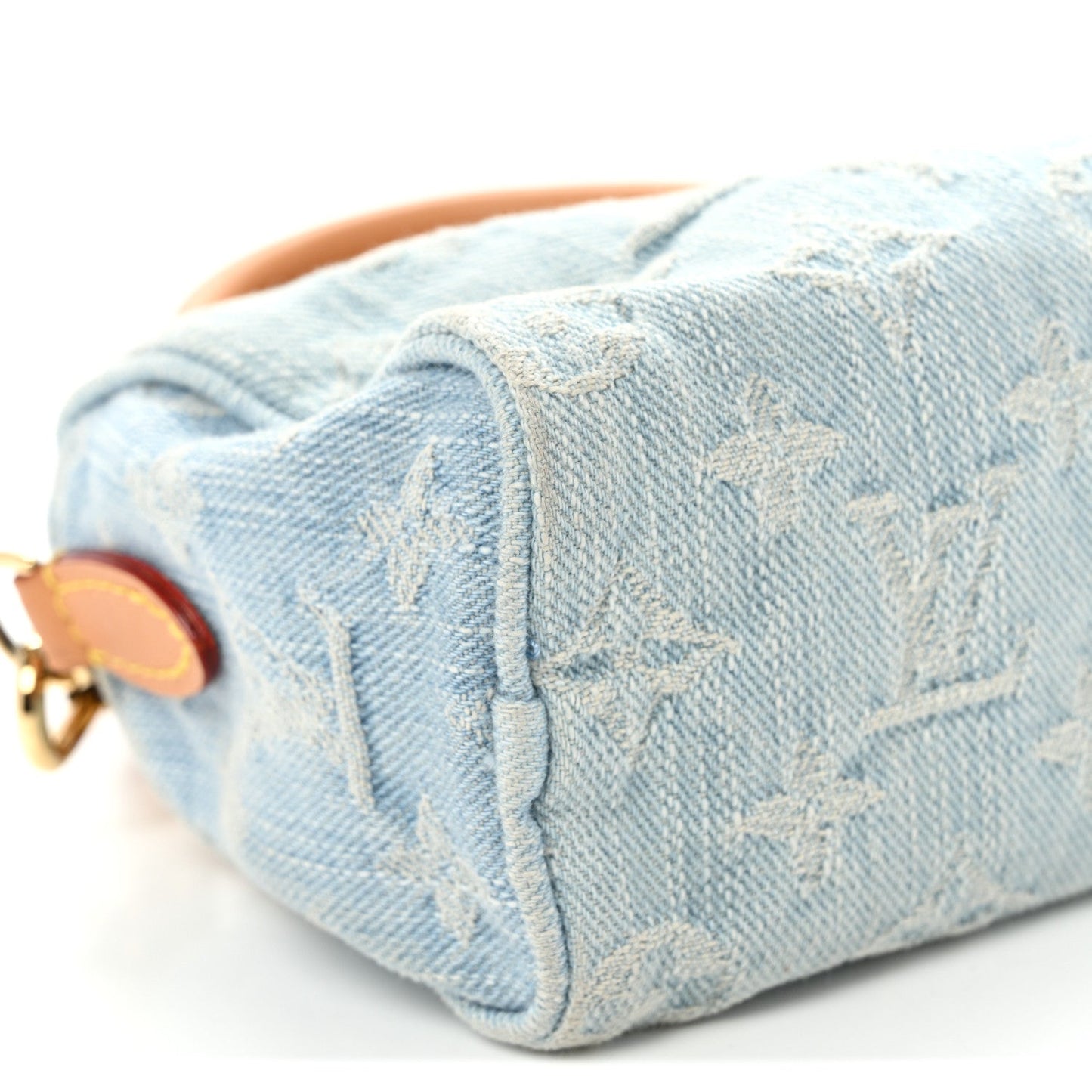 Monogram Denim Nano Speedy Sky Blue