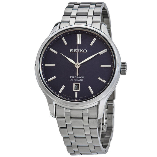 Seiko Men's SRPD41J1 Presage Blue Dial Date Display Watch
