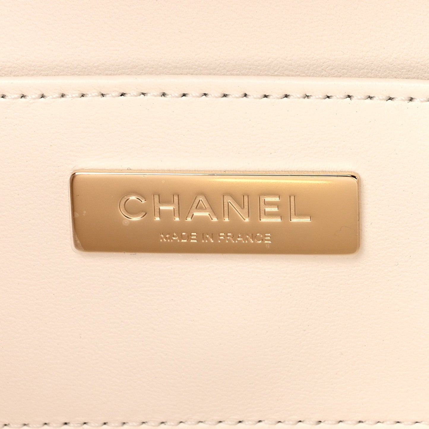 Lambskin Quilted Coco Click Bag White