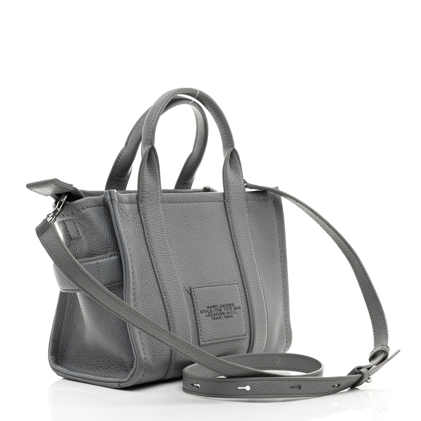 Grained Calfskin Small The Tote Bag Wolf Grey