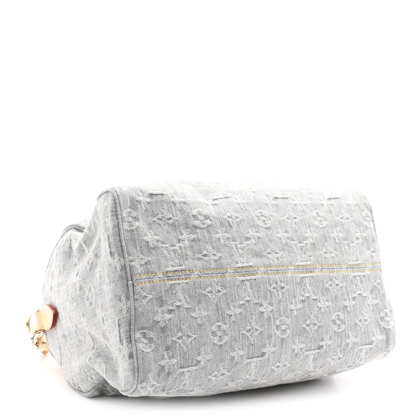 Monogram Denim Speedy Soft 30 Washed Gray