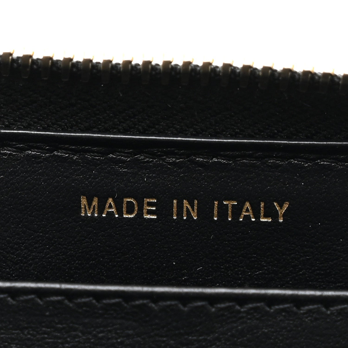 Caviar Quilted Filigree Zip Around Wallet Black