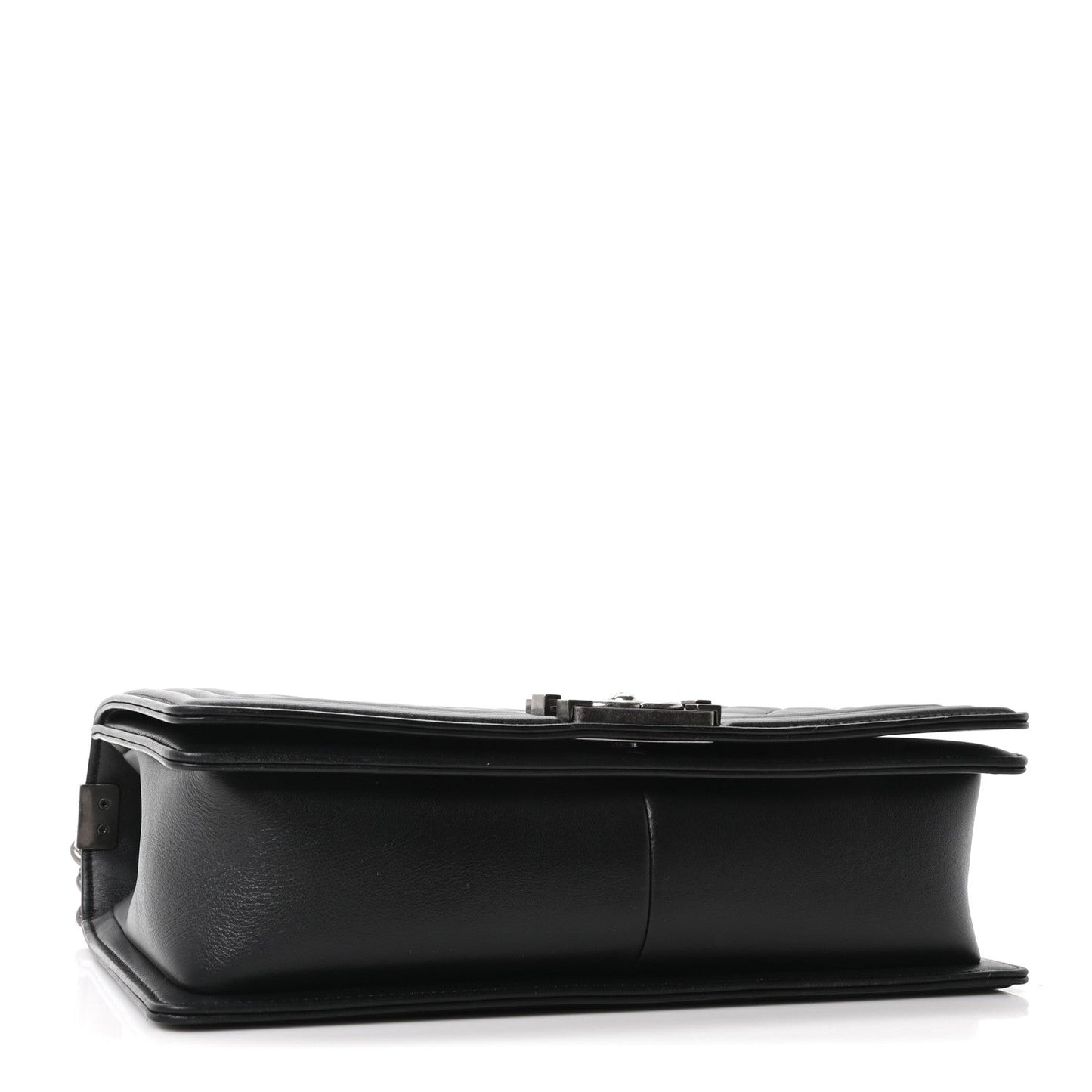 Calfskin Quilted New Medium Boy Flap Black