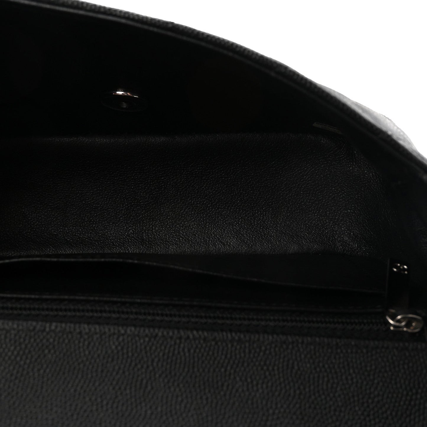 Caviar Quilted Mini Rectangular Flap Black