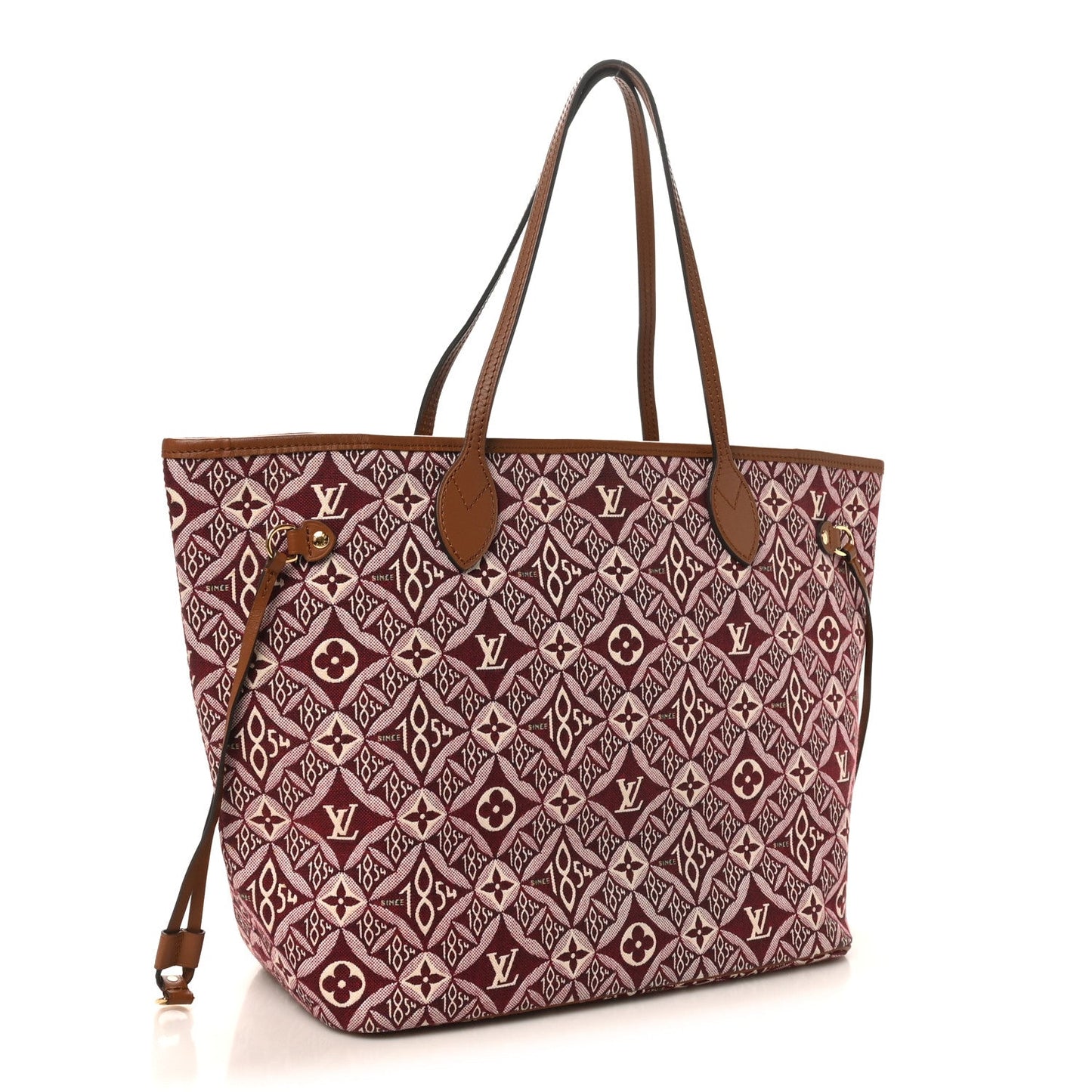 Jacquard Since 1854 Neverfull MM Bordeaux