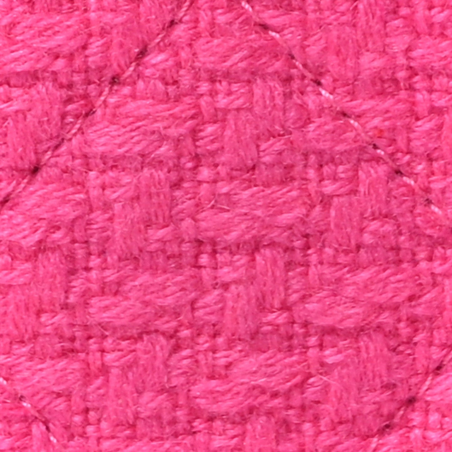 Tweed Quilted Small Vanity Case Fuchsia