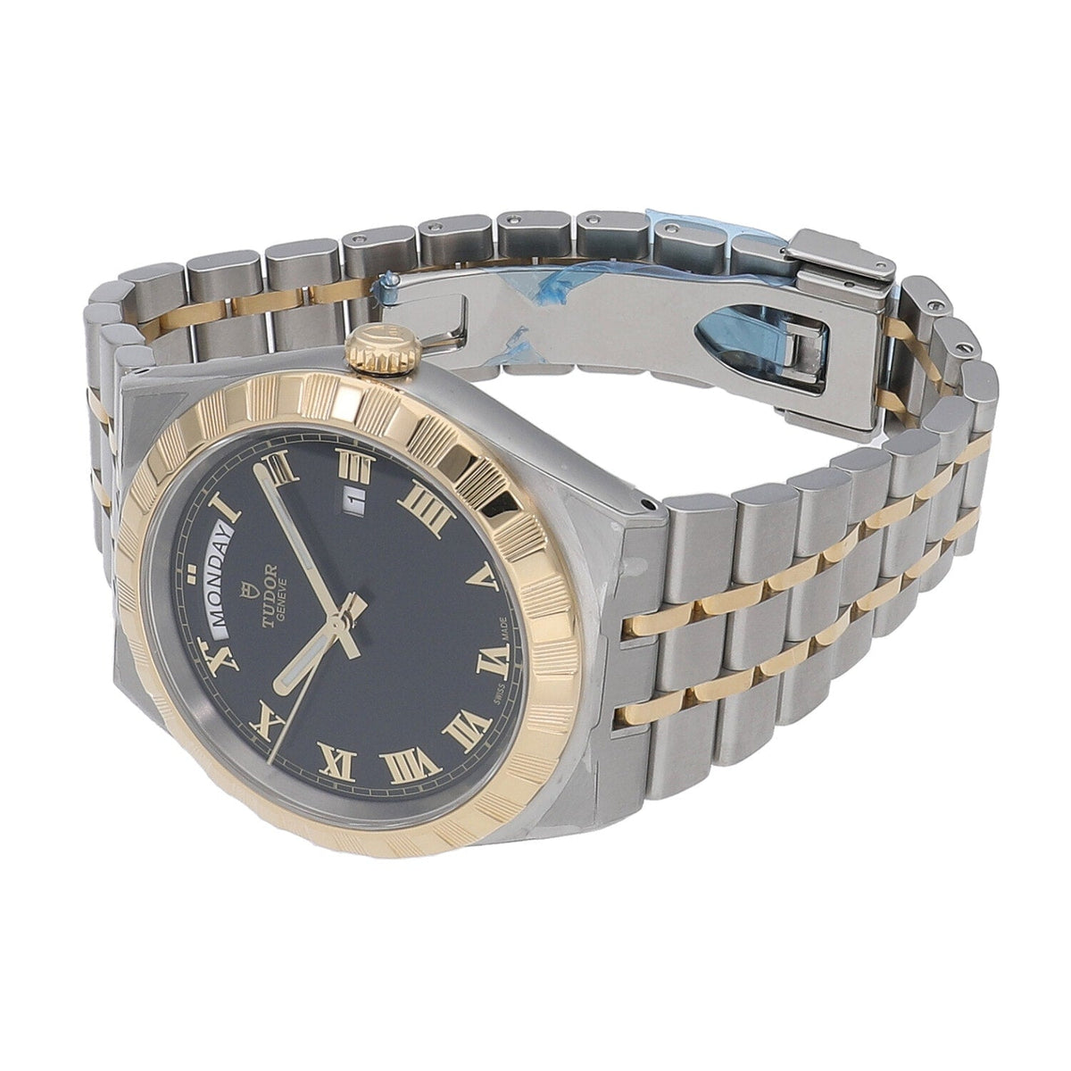 Tudor Royal Automatic Black Dial Two Tone Steel Strap Watch for Men - M28603-0003