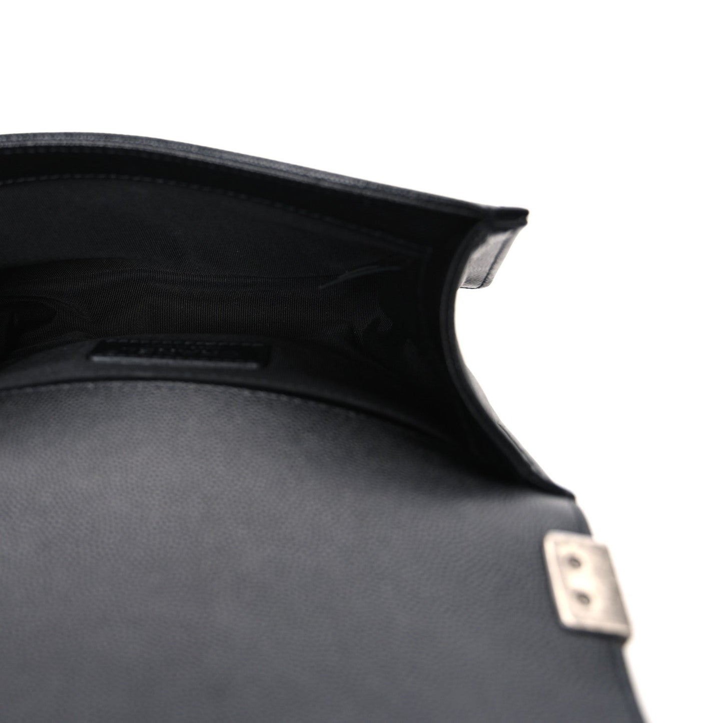 Caviar Quilted Small Boy Flap Black