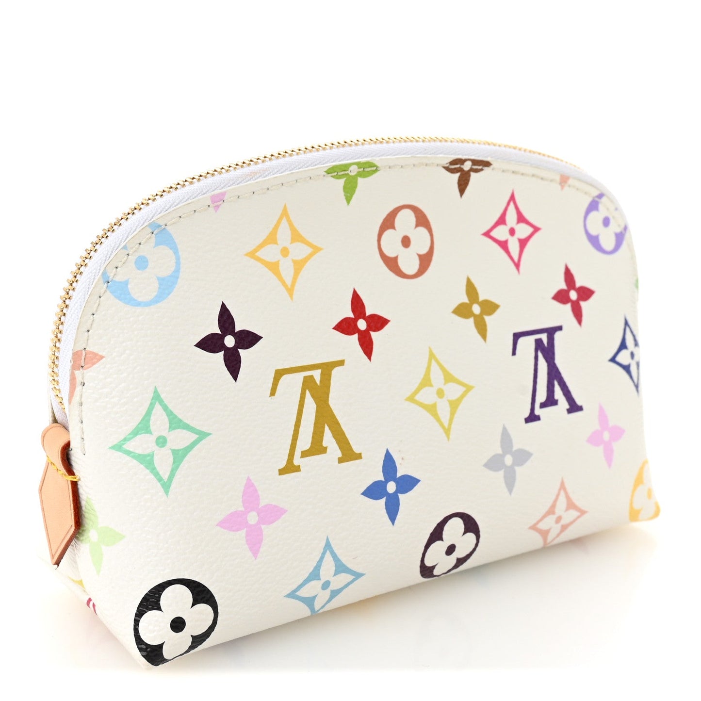 LV x TM Monogram Multicolor Cosmetic Pouch PM White