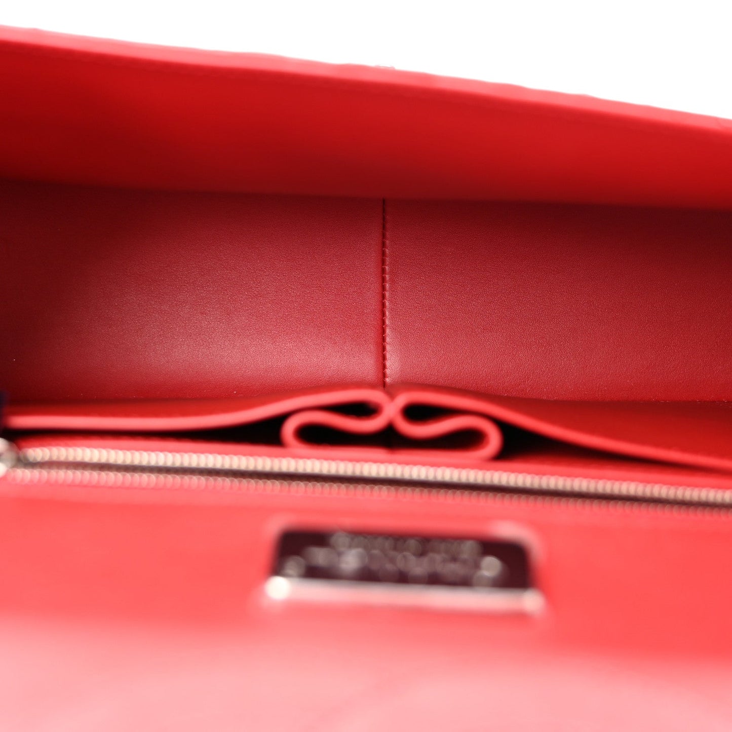Snakeskin Jumbo Double Flap Red