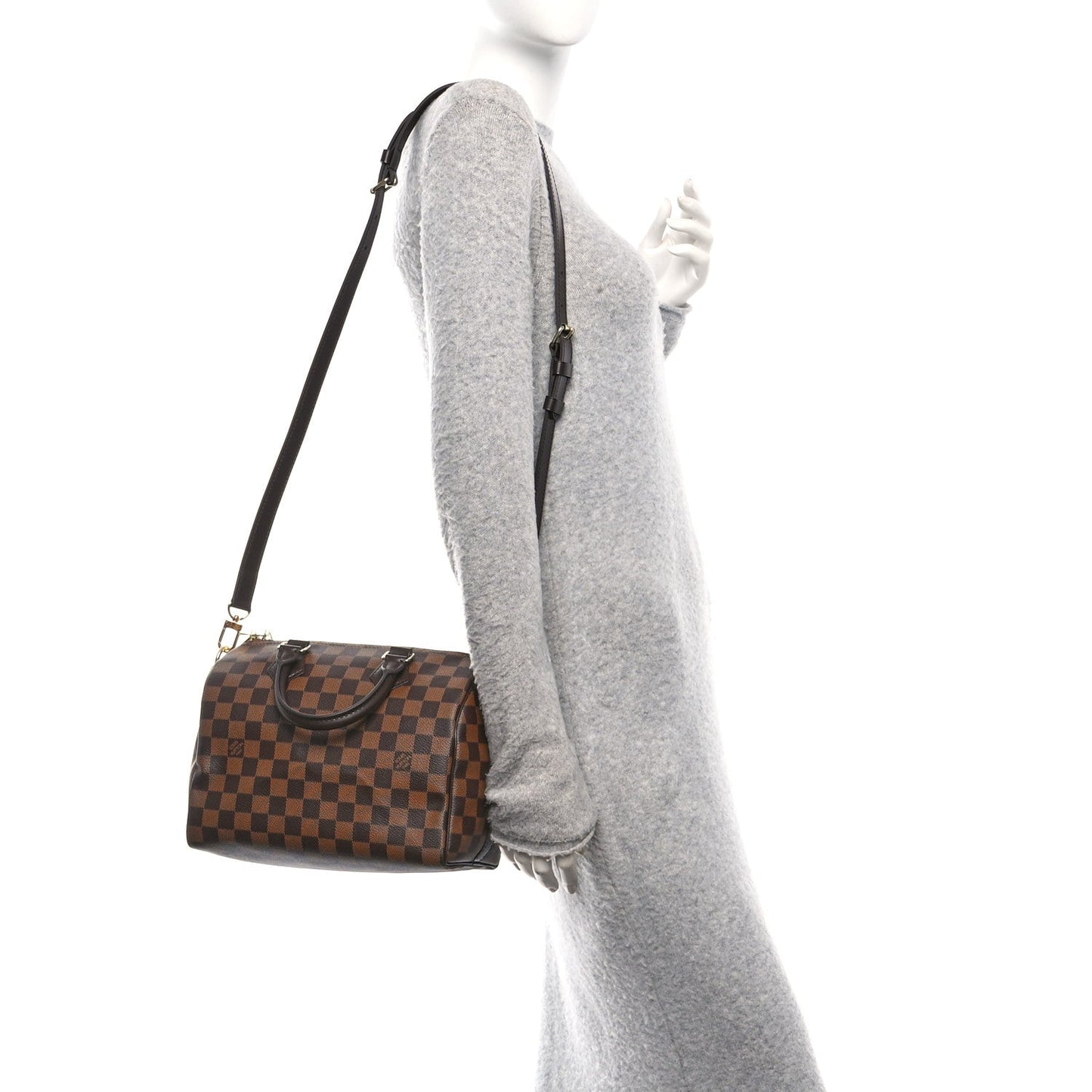 Damier Ebene Speedy Bandouliere 25