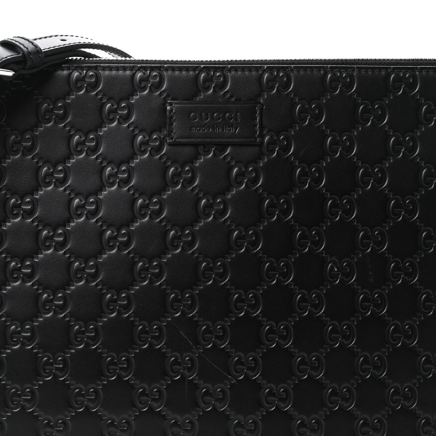 Guccissima Signature Messenger Bag Black