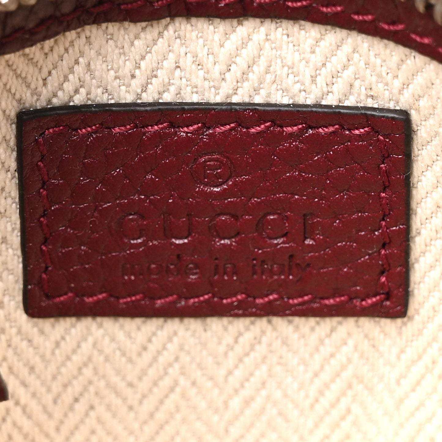Pebbled Calfskin Mini B Shoulder Bag Rosso Ancora