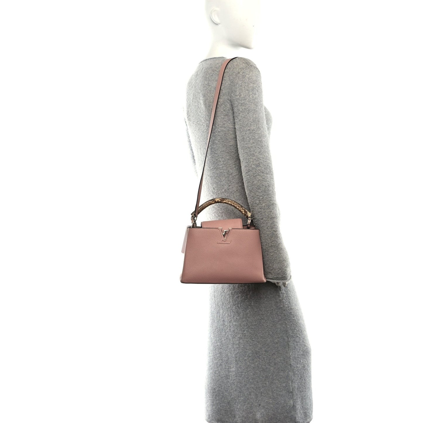 Taurillon Snakeskin Capucines BB