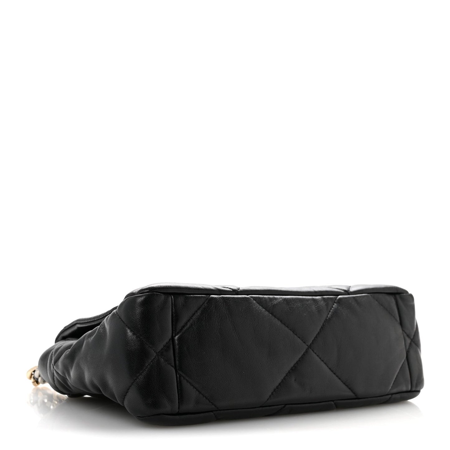 Lambskin Quilted Medium Chanel 19 Flap Black