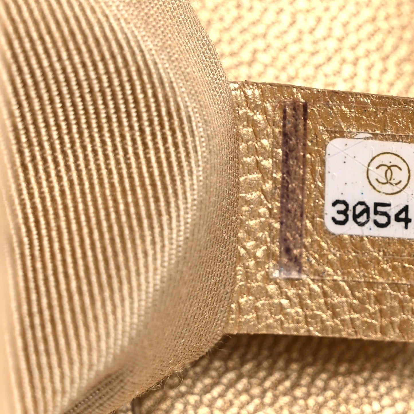 Metallic Goatskin Quilted Medium Chanel 19 Flap Gold