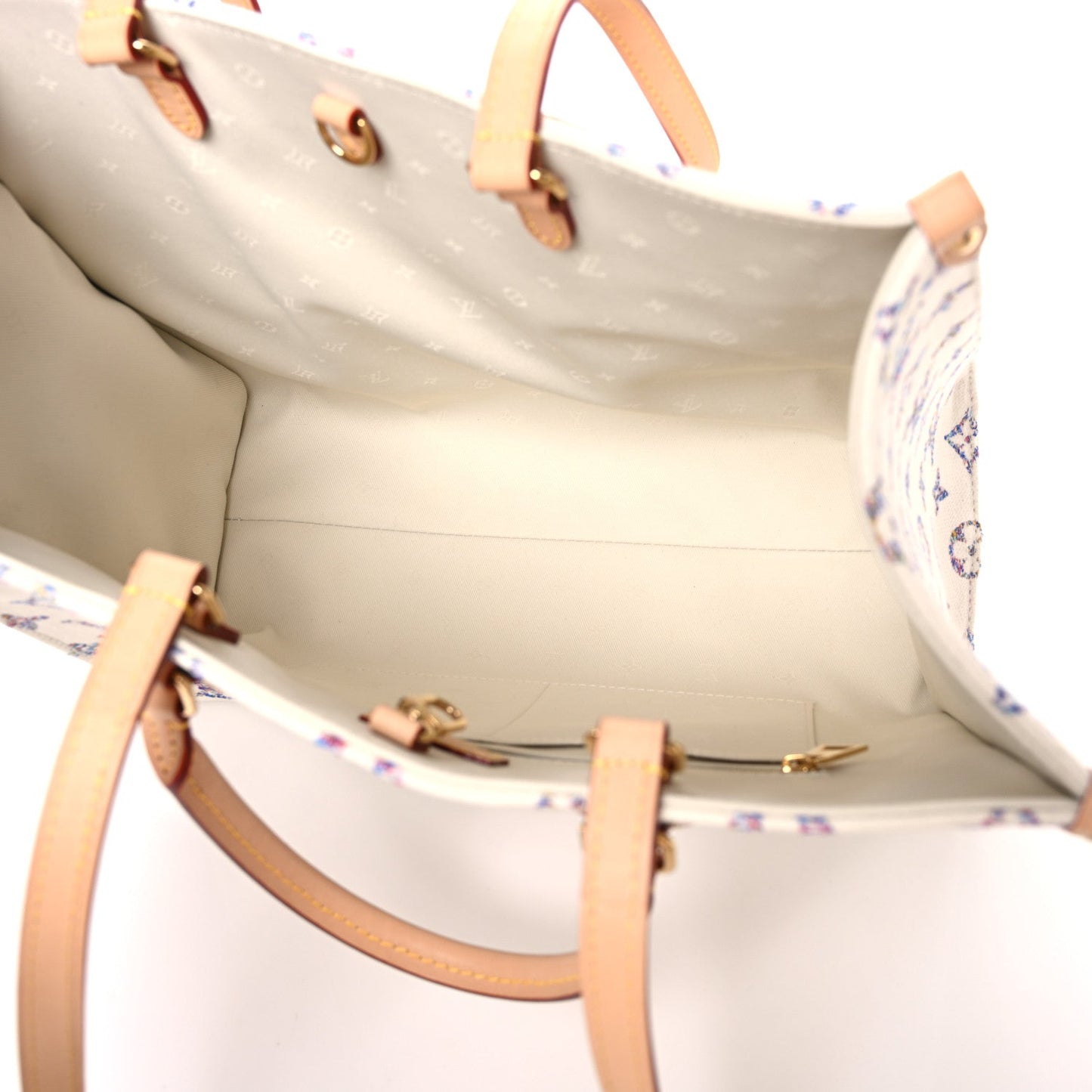 Monogram Jacquard Nautical Onthego MM Multicolor Beige