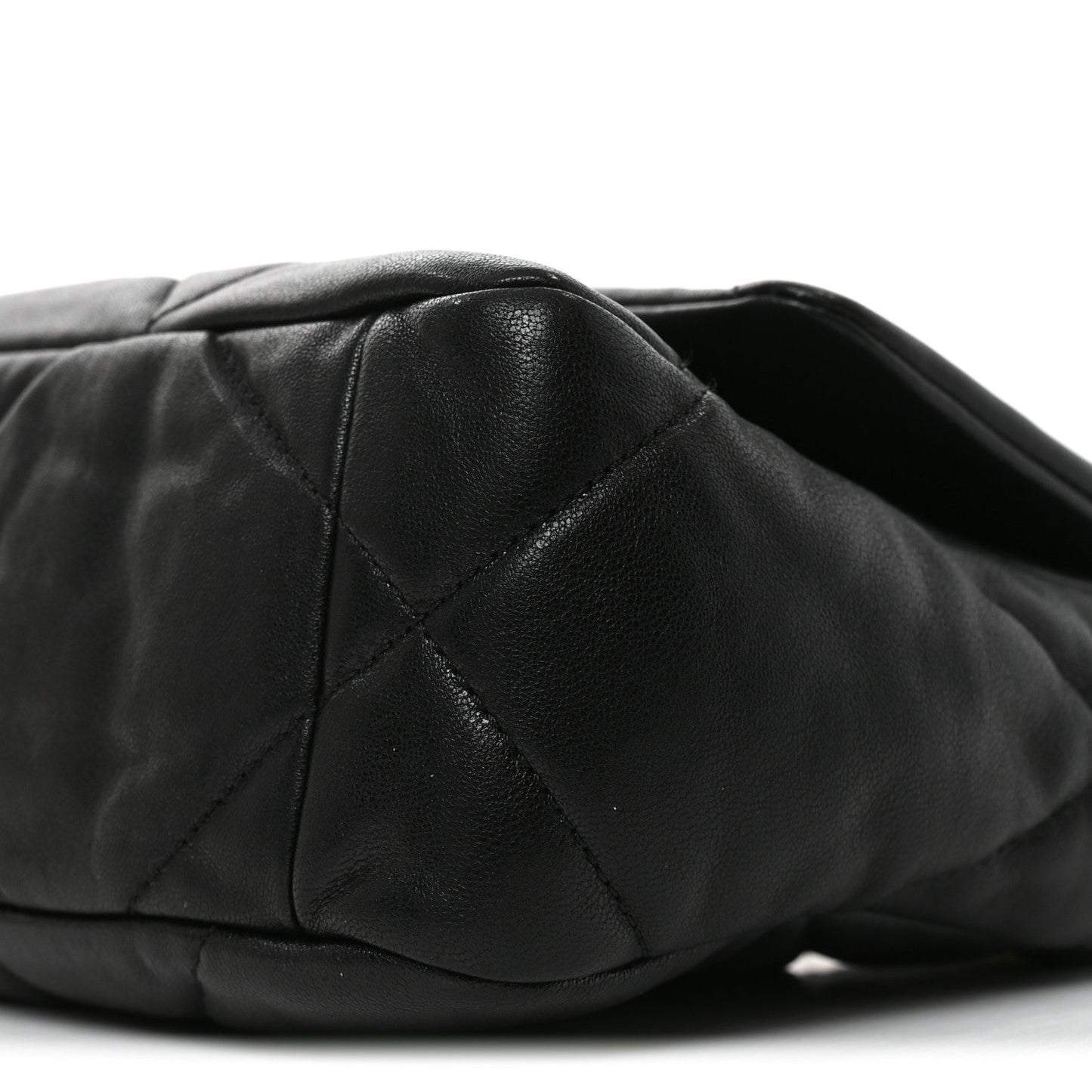 Goatskin Quilted Medium Chanel 19 Flap Black