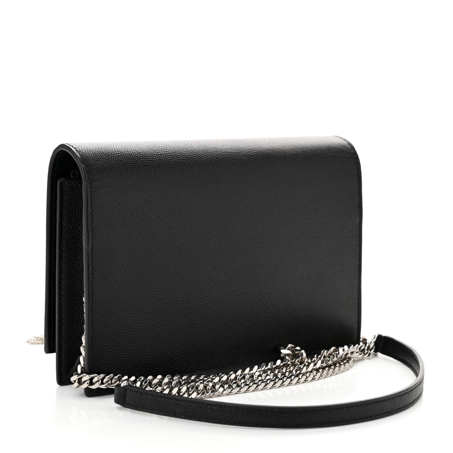 Grain De Poudre Classic Monogram Kate Tassel Chain Wallet Black
