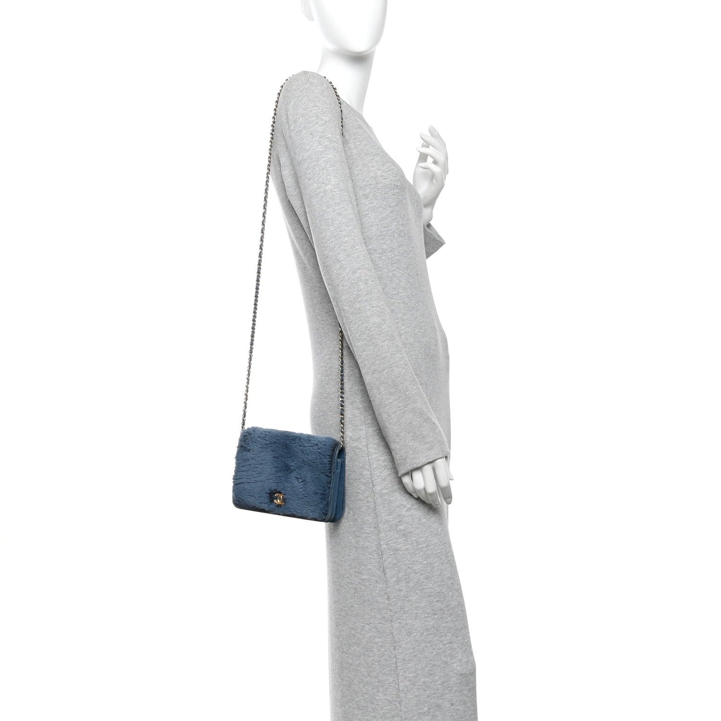 Rabbit Fur Wallet On Chain WOC Blue