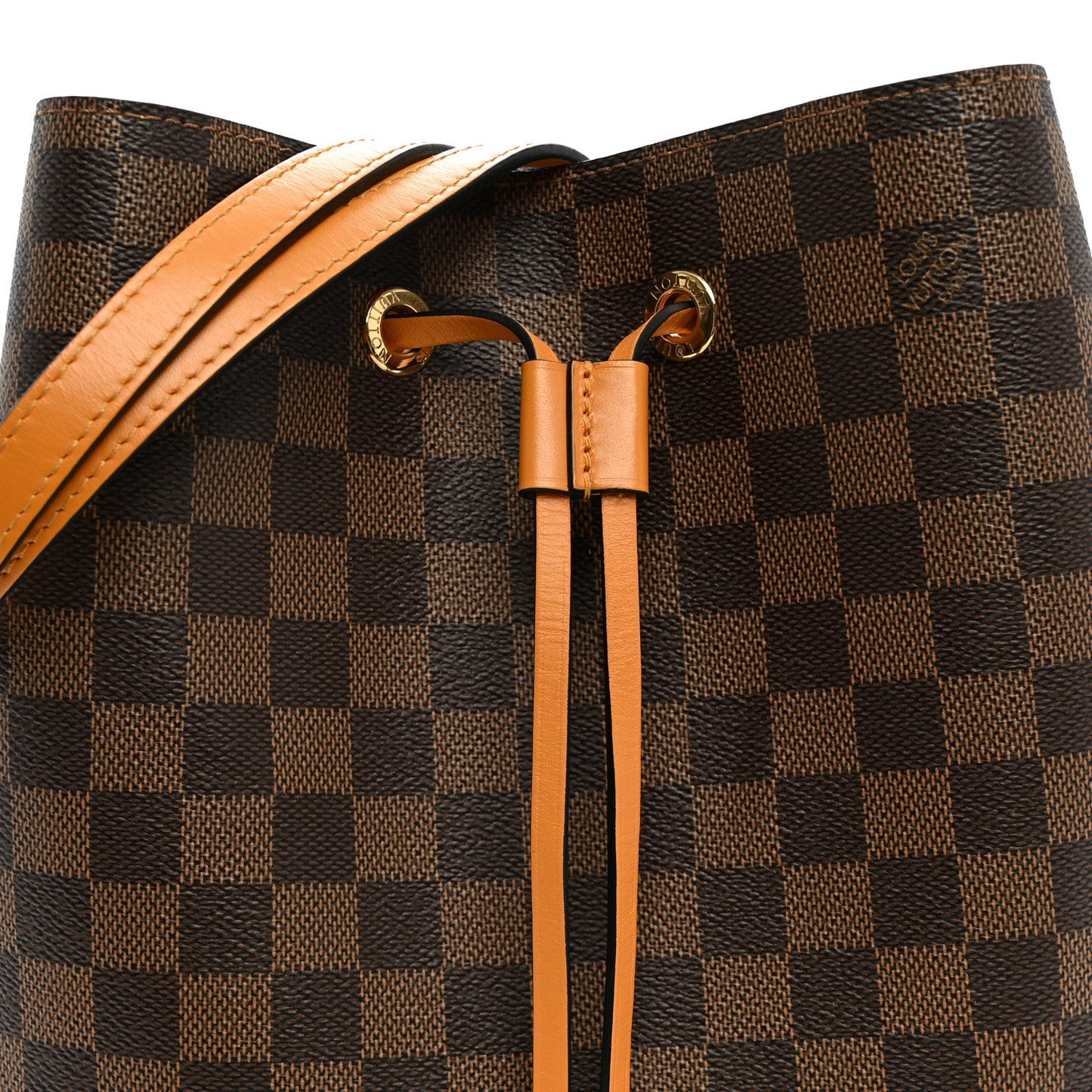 Damier Ebene Neonoe MM Safran