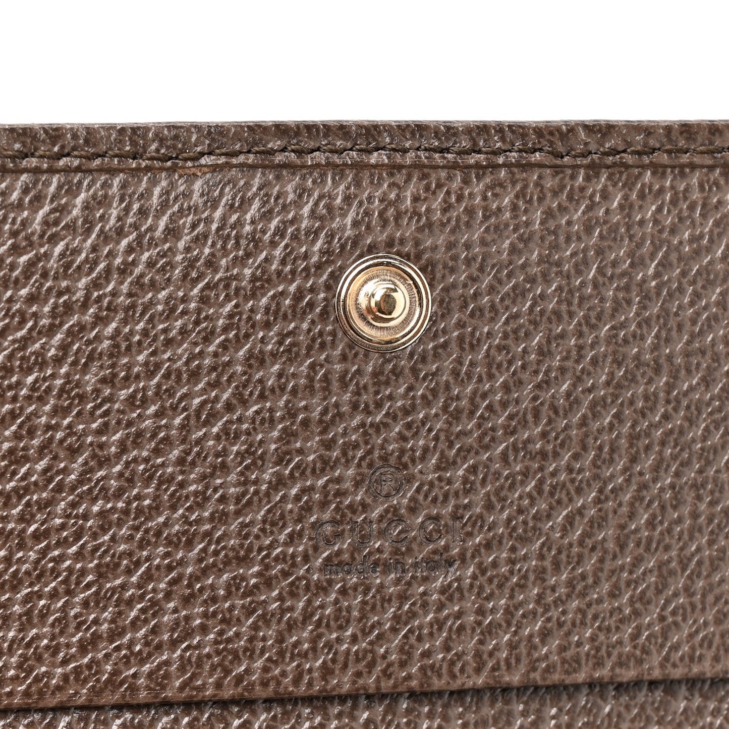 GG Supreme Monogram Web Ophidia Small Wallet Beige Dark Brown Beige Dark Brown
