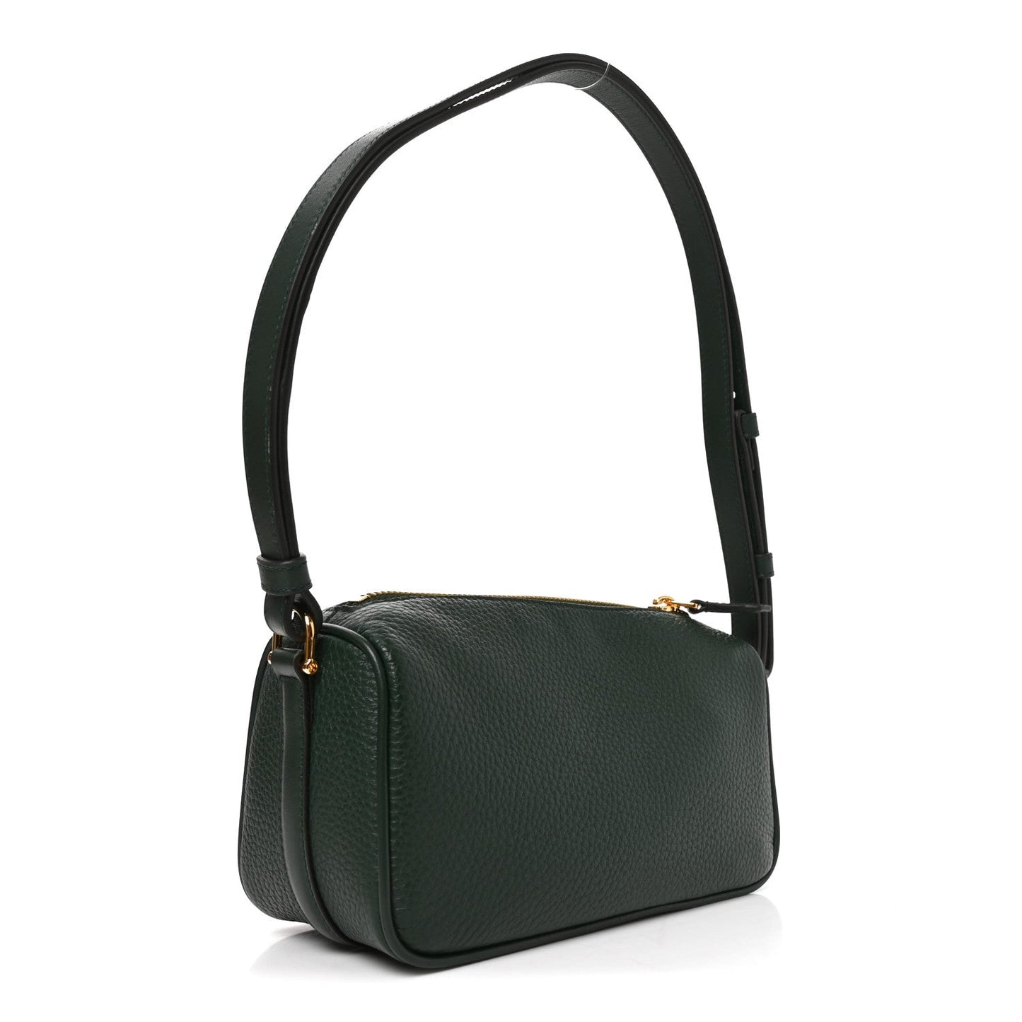 Grainy Calfskin Half Horsebit Mini Shoulder Bag Verde