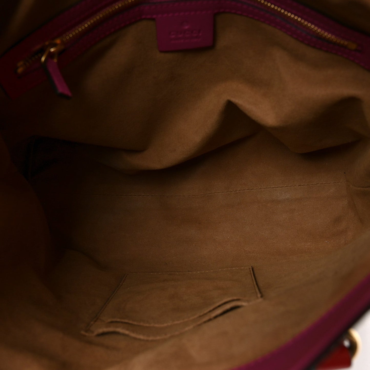 GG Supreme Monogram Linea A Foldover Tote Beige Hibiscus Red New Rosette