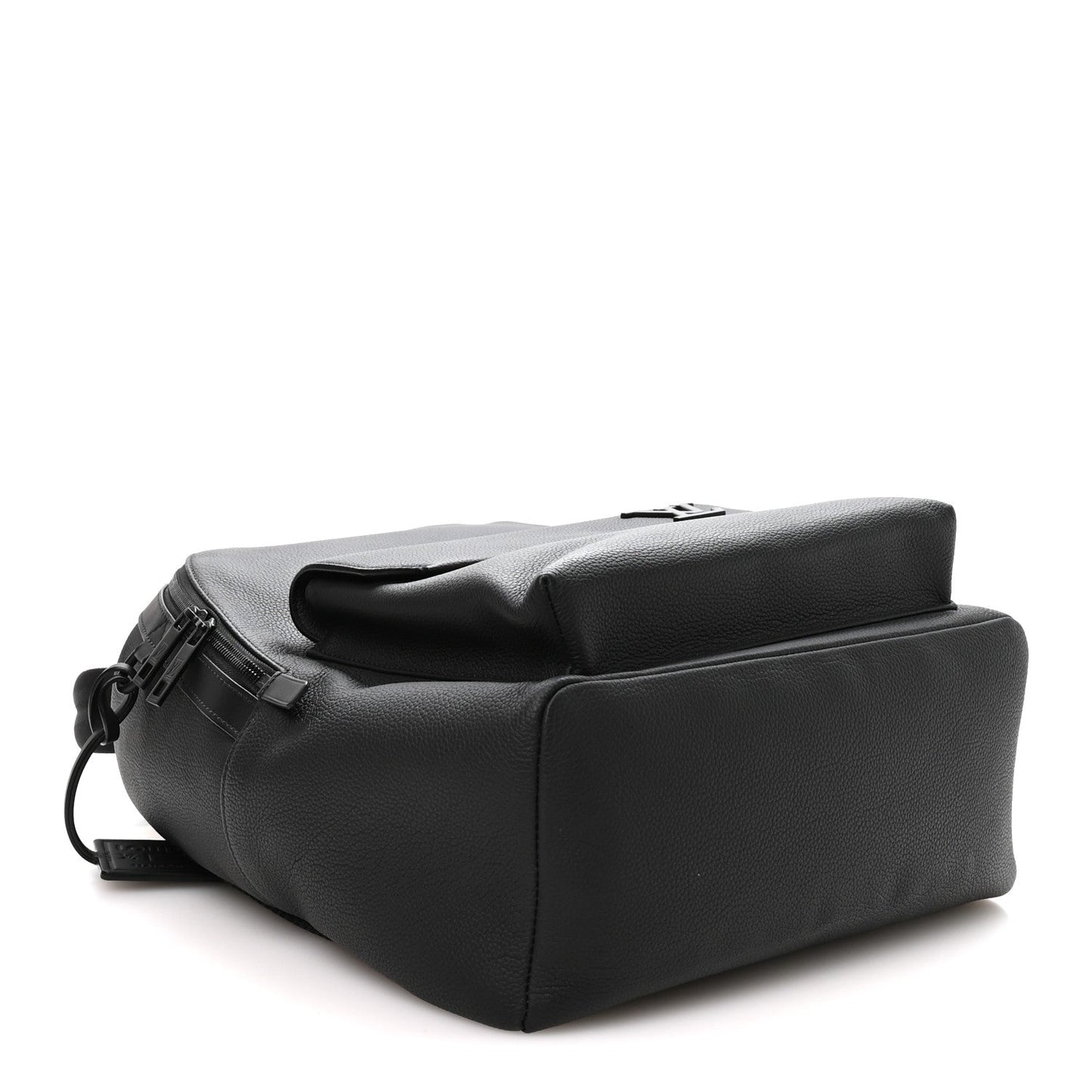 Grained Calfskin Aerogram Takeoff Backpack Black