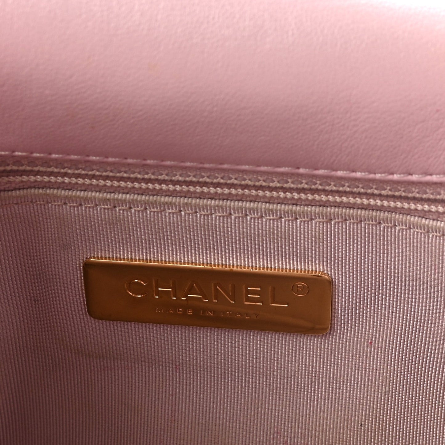Lambskin Quilted Medium Chanel 19 Flap Light Pink