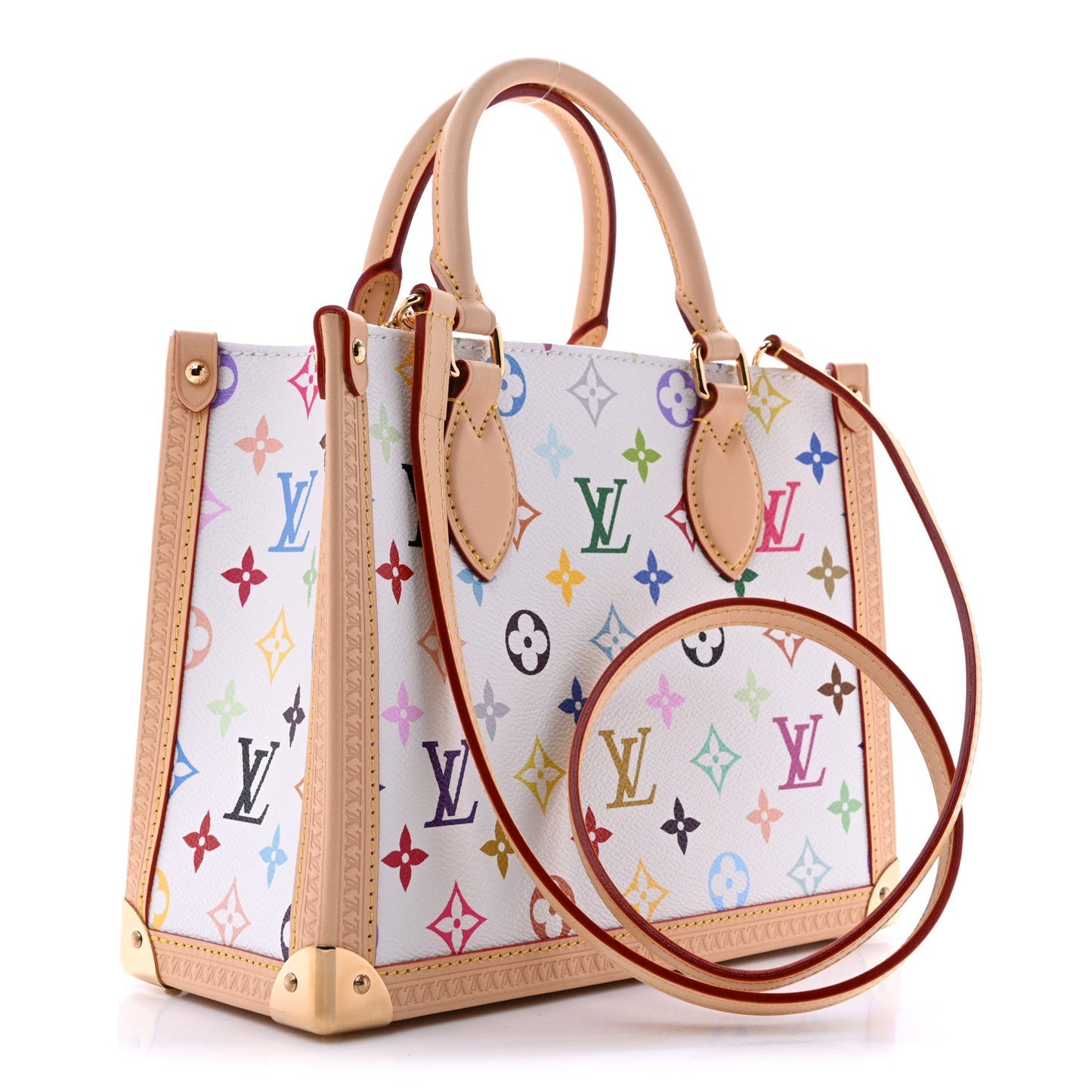 LV X TM Monogram Multicolor Onthego PM White
