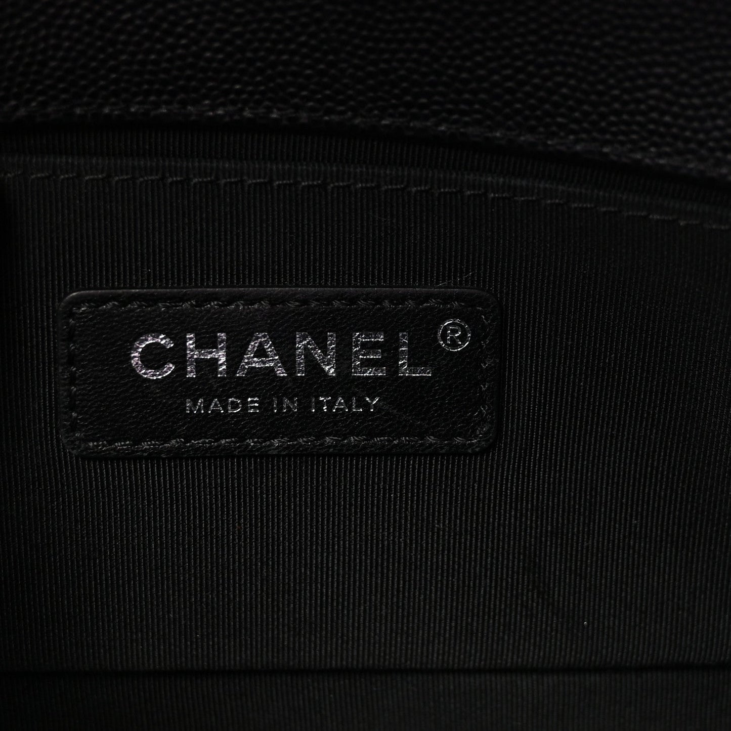 Caviar Quilted Small Boy Flap Black