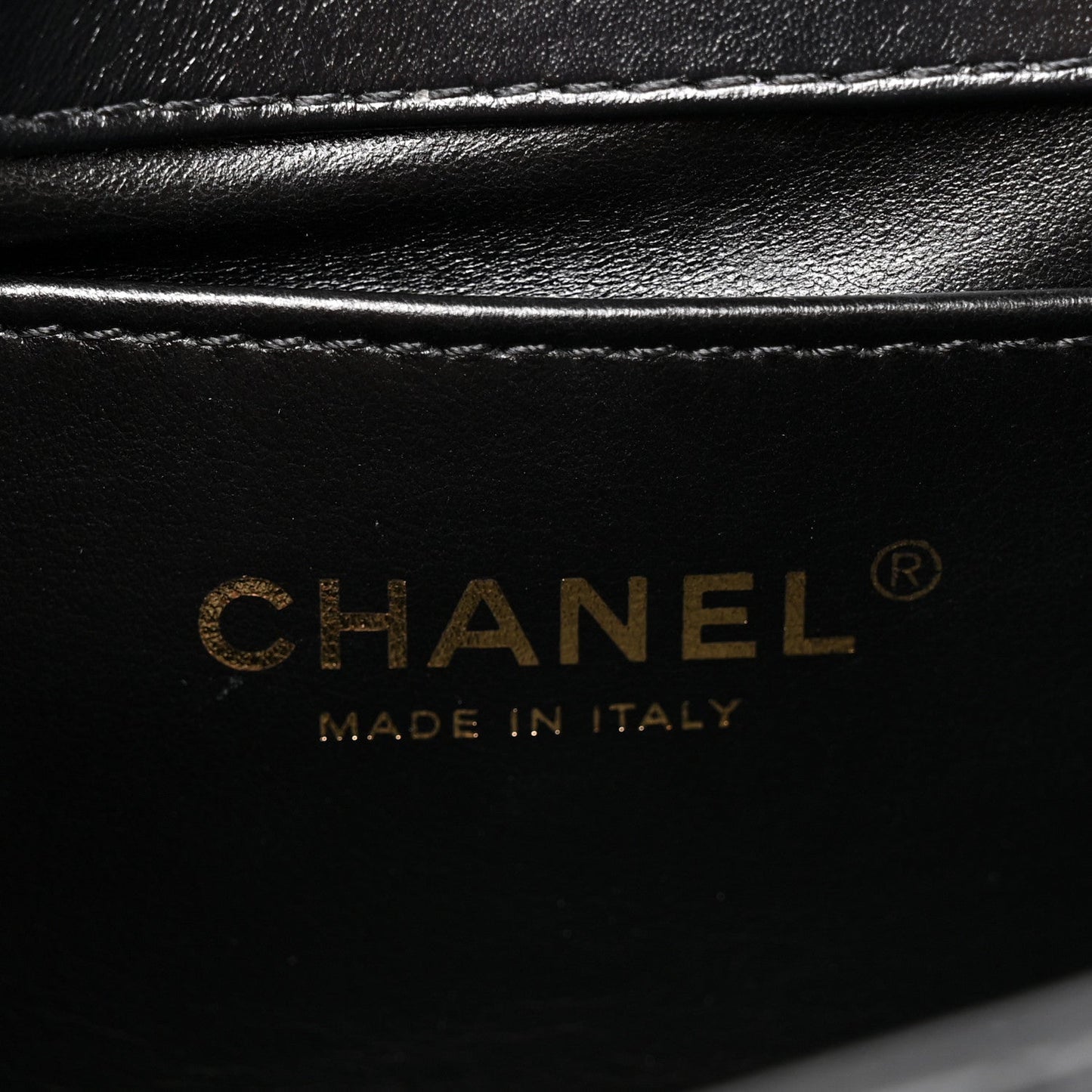Calfskin Quilted Perfect Fit Flap Black