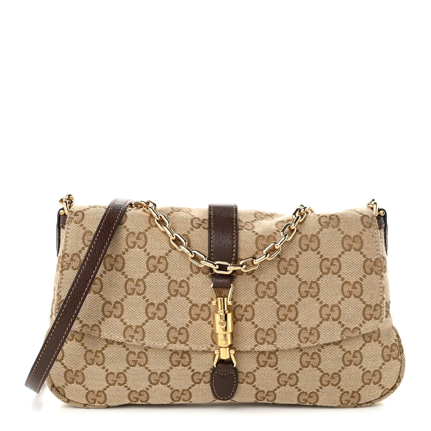Monogram Medium Aperitivo Shoulder Bag  Sand Brown