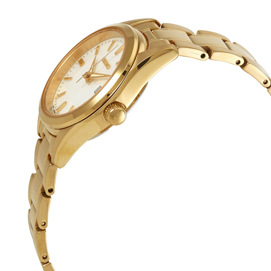 Seiko Ladies SUR632P1 Discover More White Dial Golden Watch