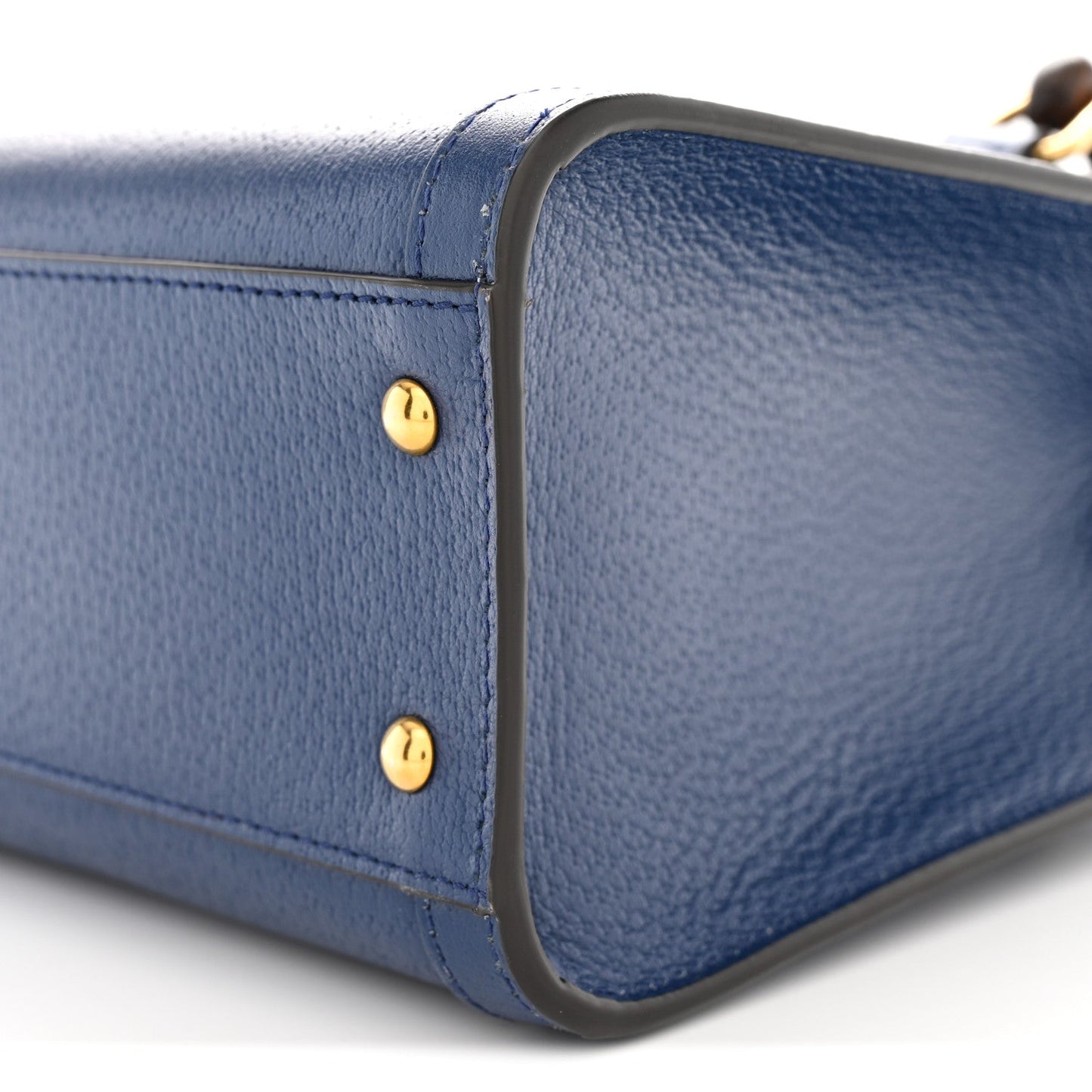 Textured Dollar Calfskin Web Small Diana Tote Bag Royal Crop