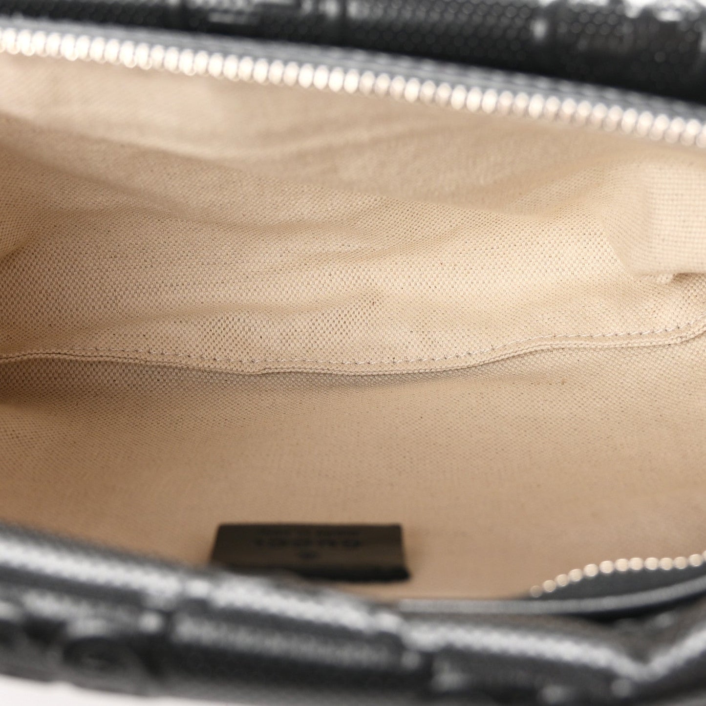 Calfskin GG Tennis Embossed Pocket Belt Bag Black