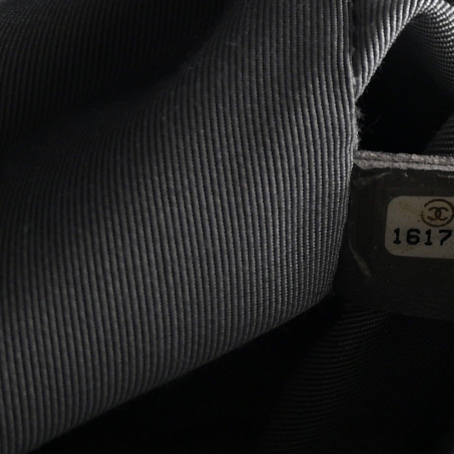Glazed Calfskin Large Boy Flap Black
