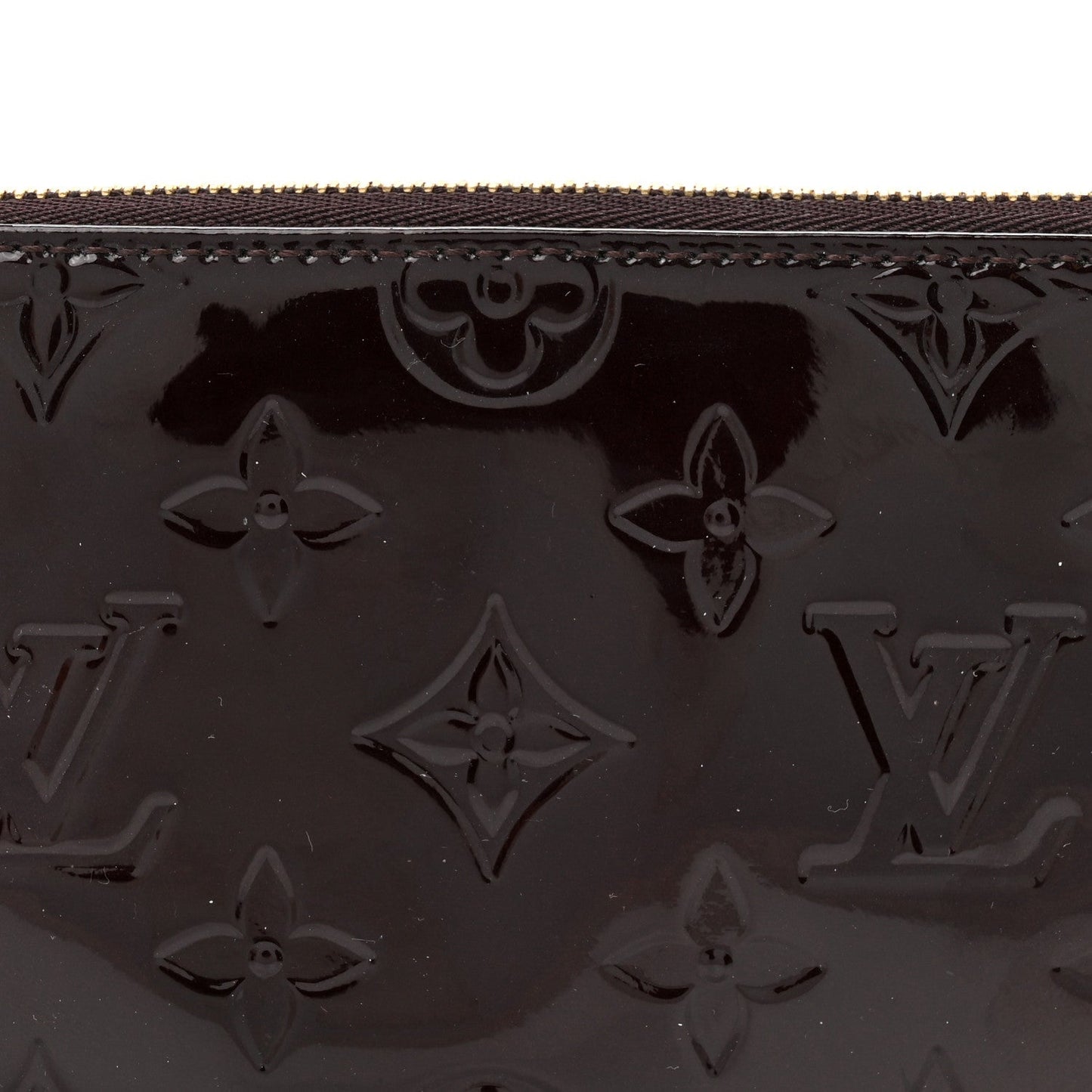 Vernis Monogram Mini Pochette Accessories Amarante